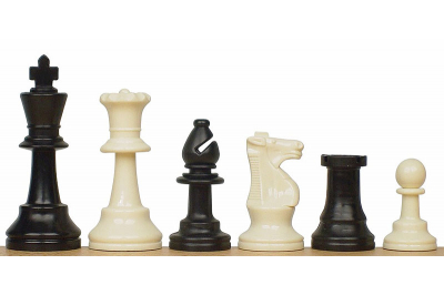 Staunton no 6 (3,75 '') piezas de ajedrez de plástico, piezas plomadas